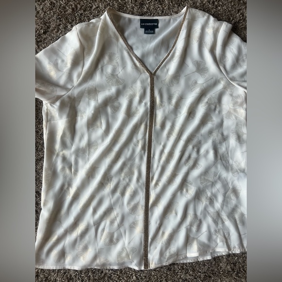 3/$20 Liz Claiborne career shirt size small - Picture 3 of 5